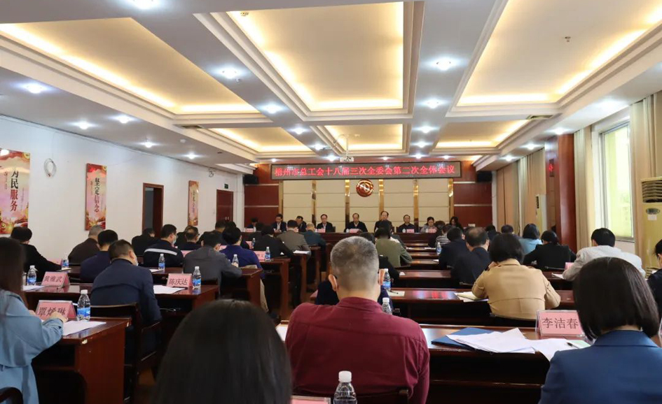 梧州市總工會(huì)召開十八屆委員會(huì)第三次全體會(huì)議