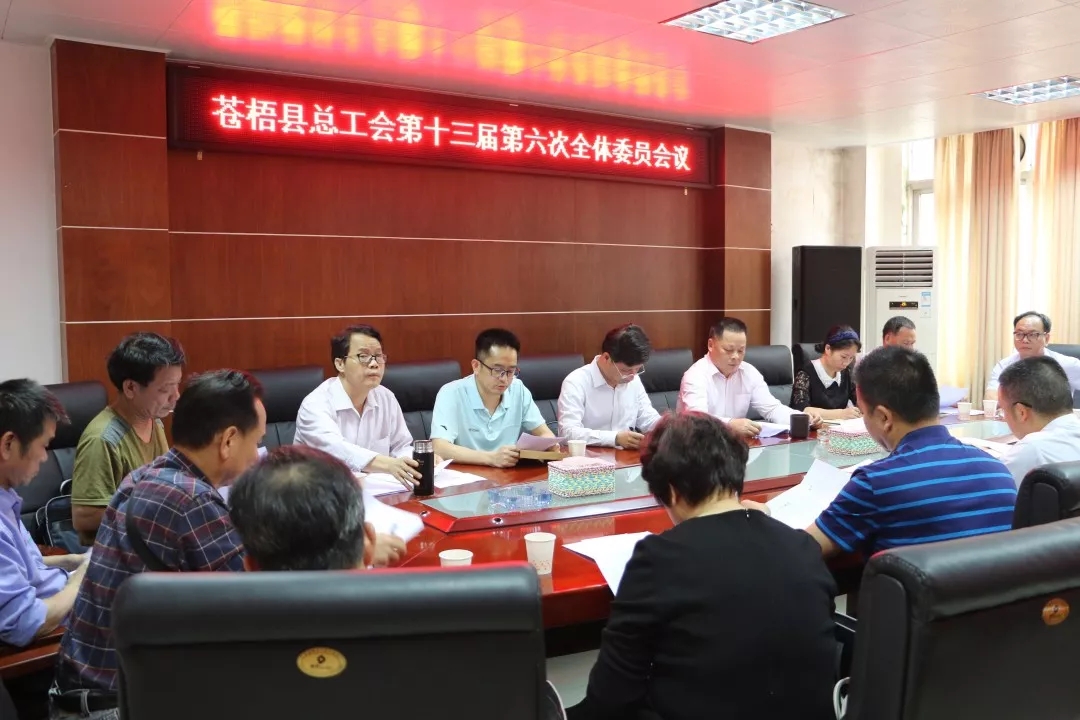 蒼梧縣總工會(huì)召開(kāi)第十三屆委員會(huì)第六次全體會(huì)議