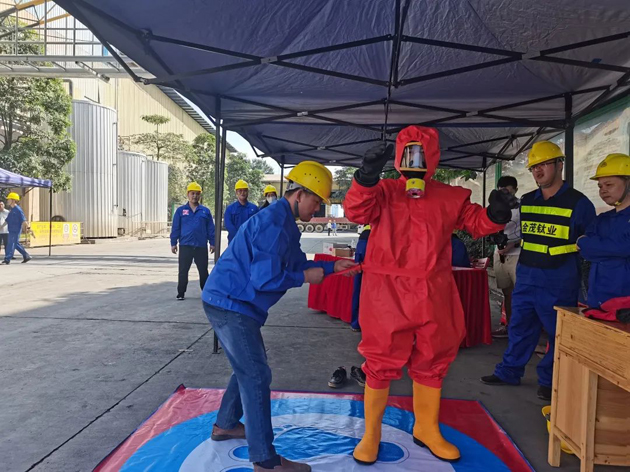 藤縣總工會舉辦2022年安全生產月應急技能比武